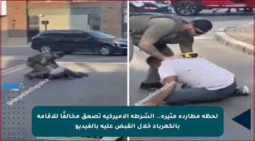 لحظة مطاردة مثيرة.. الشرطة الأميركية تصعق مخالفًا للإقامة بالكهرباء خلال القبض عليه بالفيديو